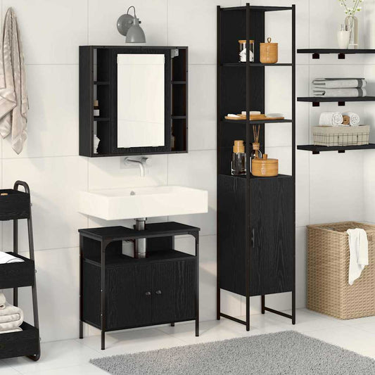 Bathroom Cabinet Set 3 Pcs 33 X 33 X 185.5 Cm