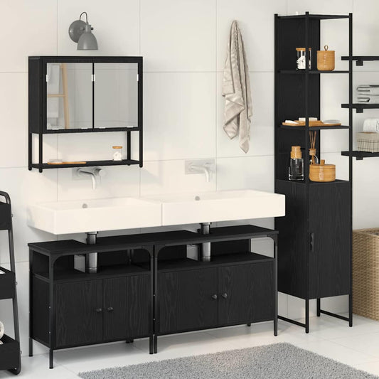 Bathroom Furniture Set 4 Pcs 33 X 33 X 185.5 Cm