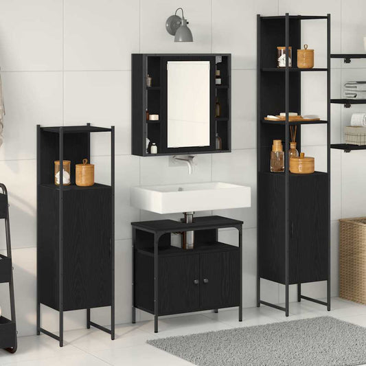 Bathroom Cabinet Set 4 Pcs 33 X 33 X 185.5 Cm