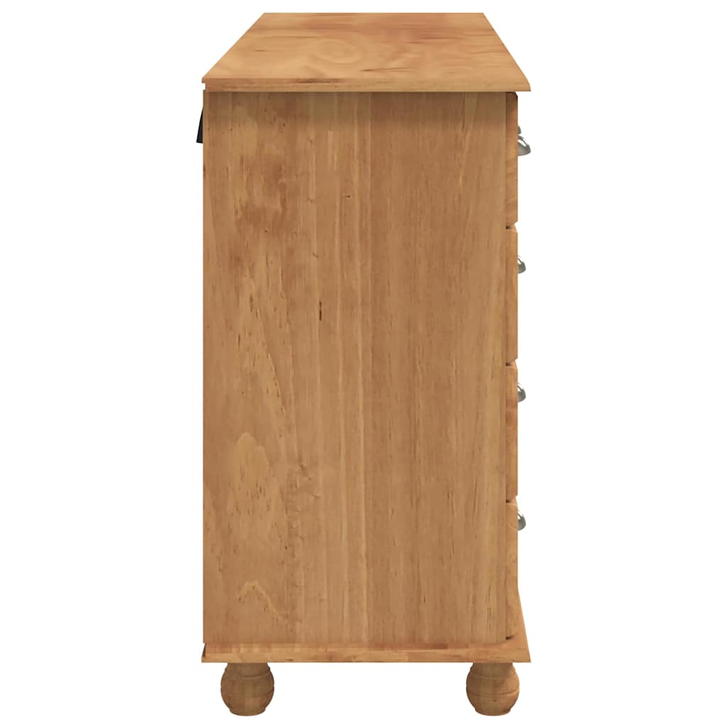 Chest Of Drawer Askim 79 X 40 X 133.5 Cm Solid Pine Wood
