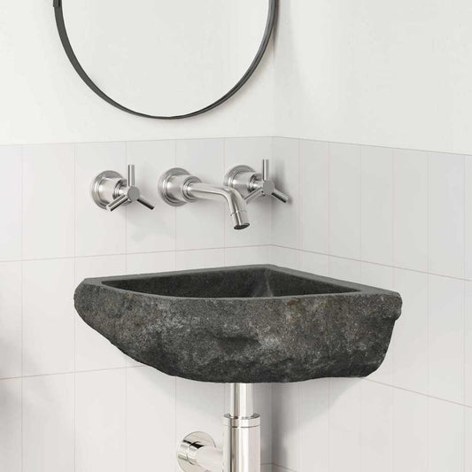 Wall Hung Corner Basin Grey