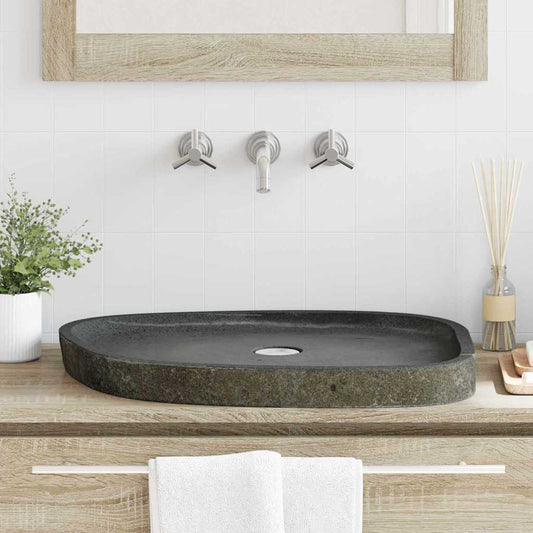 Basin Grey (55-65) X (40-50) X 6 Cm River Stone