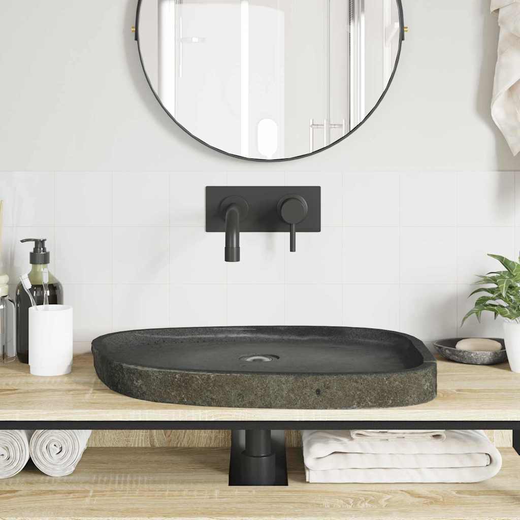 Basin Grey (55-65) X (40-50) X 6 Cm River Stone
