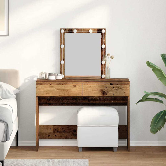 Dressing Table 100 X 40 X 130 Cm Engineered Wood
