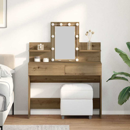 Dressing Table 100 X 40 X 130 Cm Engineered Wood