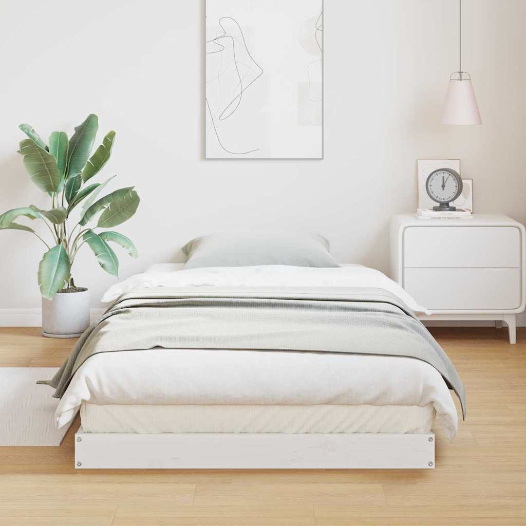 Bed Frame Without Mattress Double Solid Wood Pine