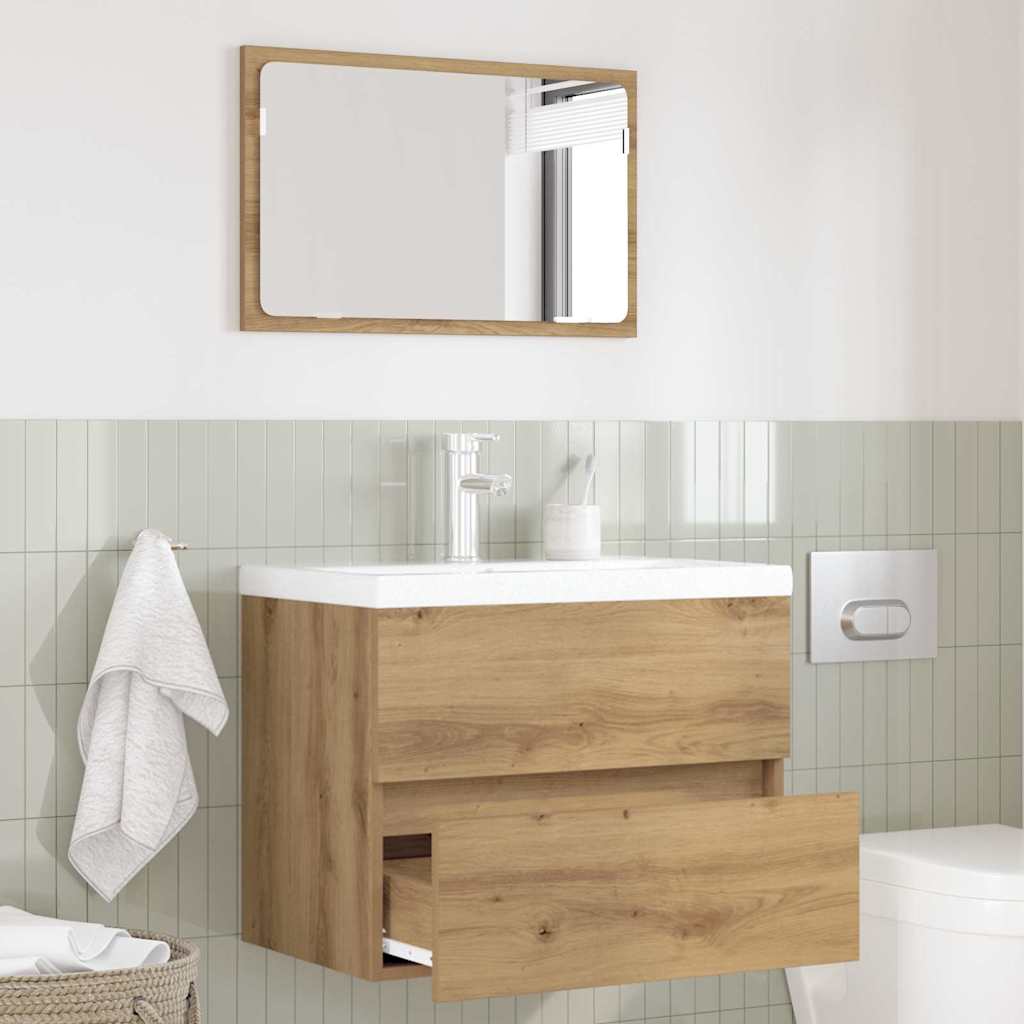 2 Piece Bathroom Furniture Set Engineered Wood