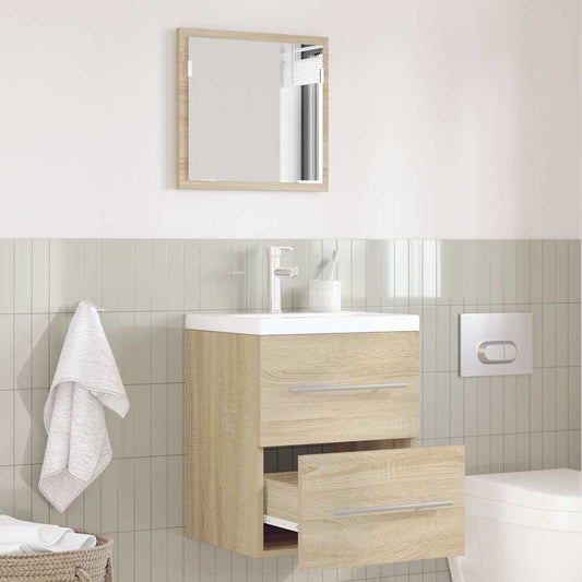 Bathroom Cabinet With Drawer 41 X 38.5 X 48 Cm Engineered Wood