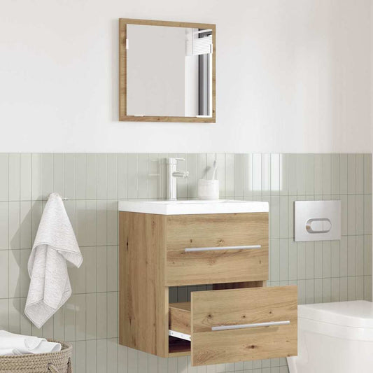 Bathroom Cabinet With Drawer 41 X 38.5 X 48 Cm Engineered Wood