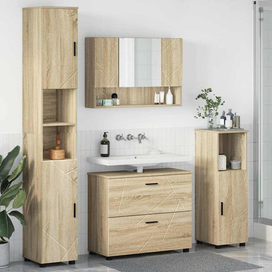 Bathroom Furniture Set 4 Pcs 30 X 35 X 192 Cm