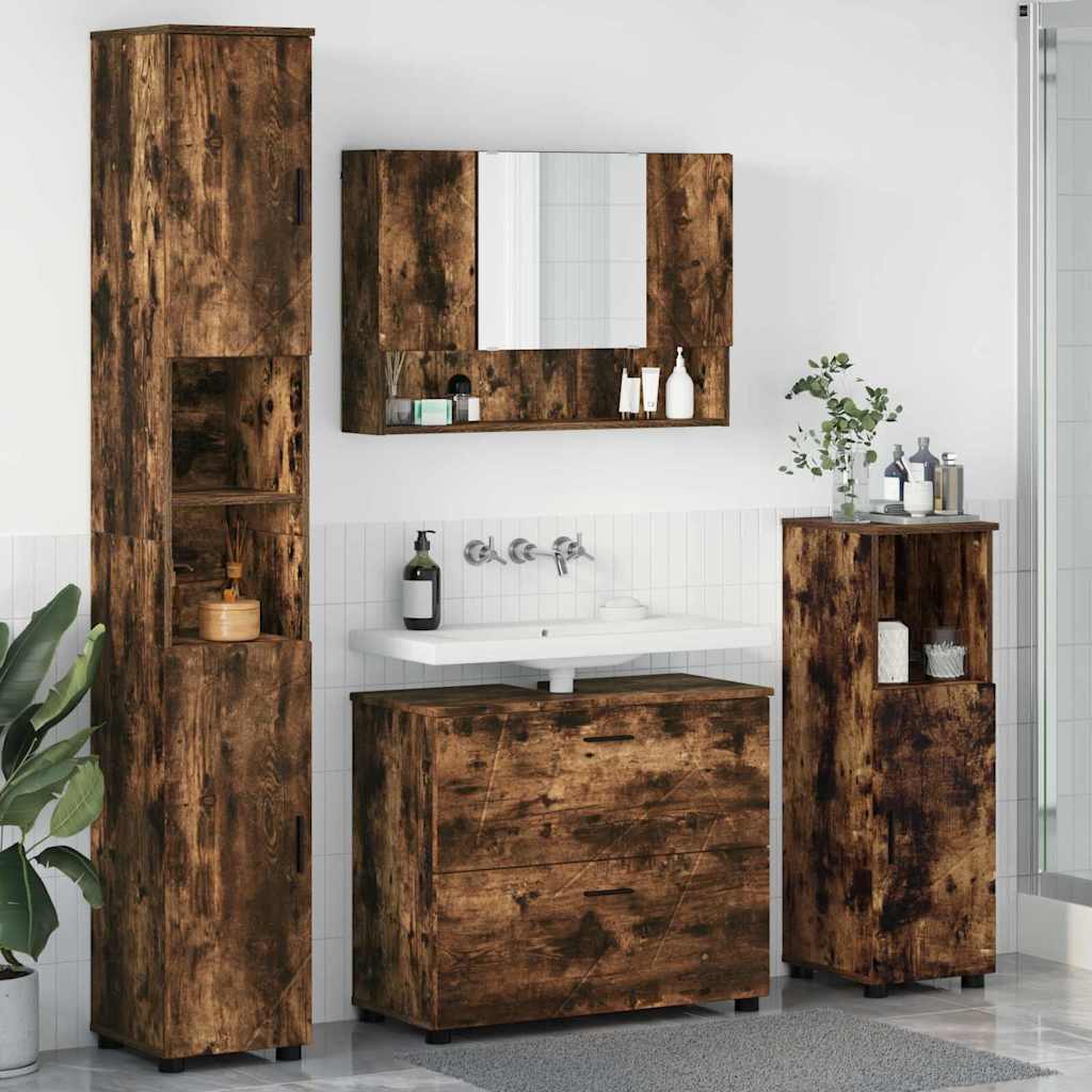 Bathroom Furniture Set 4 Pcs 30 X 35 X 192 Cm