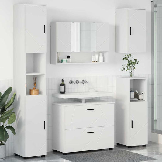 Bathroom Furniture Set With Drawer 5 Pcs 30 X 35 X 192 Cm