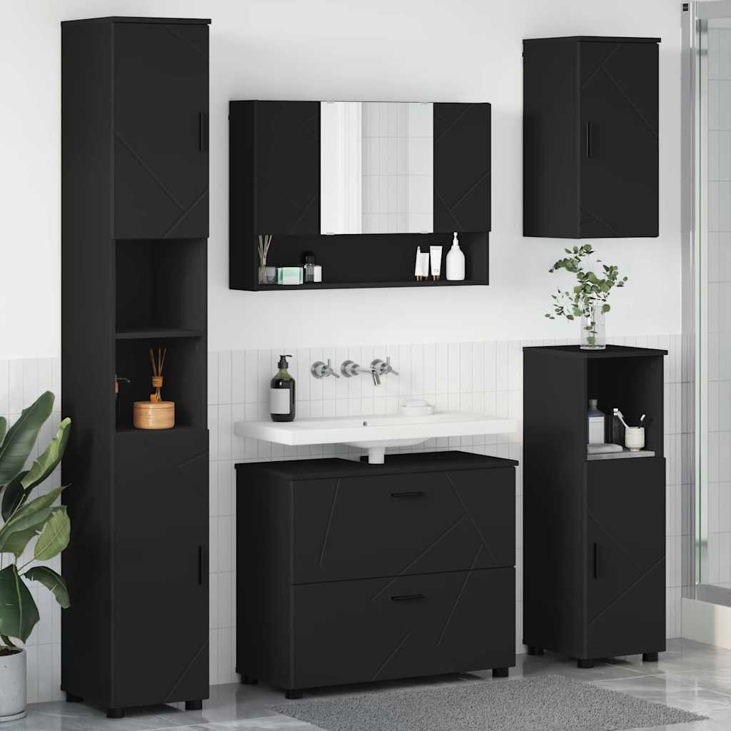 Bathroom Furniture Set With Drawer 5 Pcs 30 X 35 X 192 Cm