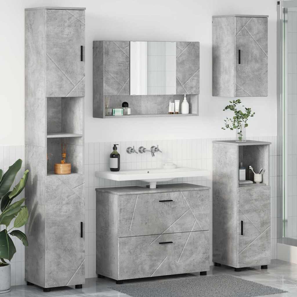 Bathroom Furniture Set With Drawer 5 Pcs 30 X 35 X 192 Cm