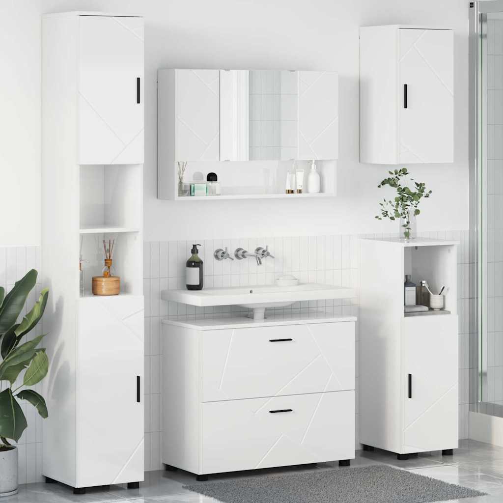Bathroom Furniture Set With Drawer 5 Pcs 30 X 35 X 192 Cm