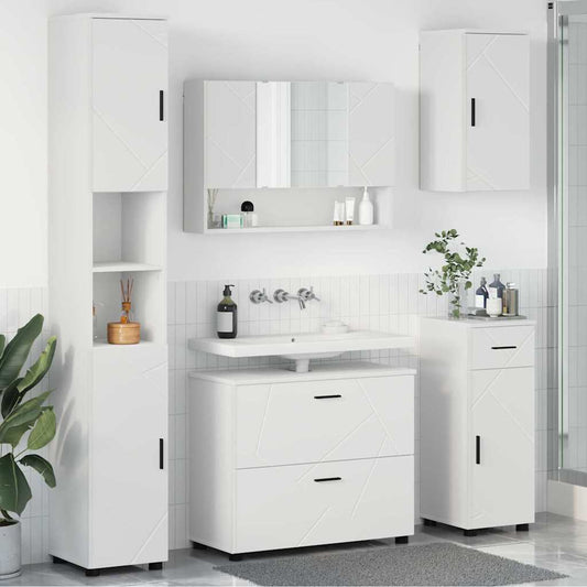 Bathroom Furniture Set With Drawer 5 Pcs 30 X 35 X 192 Cm