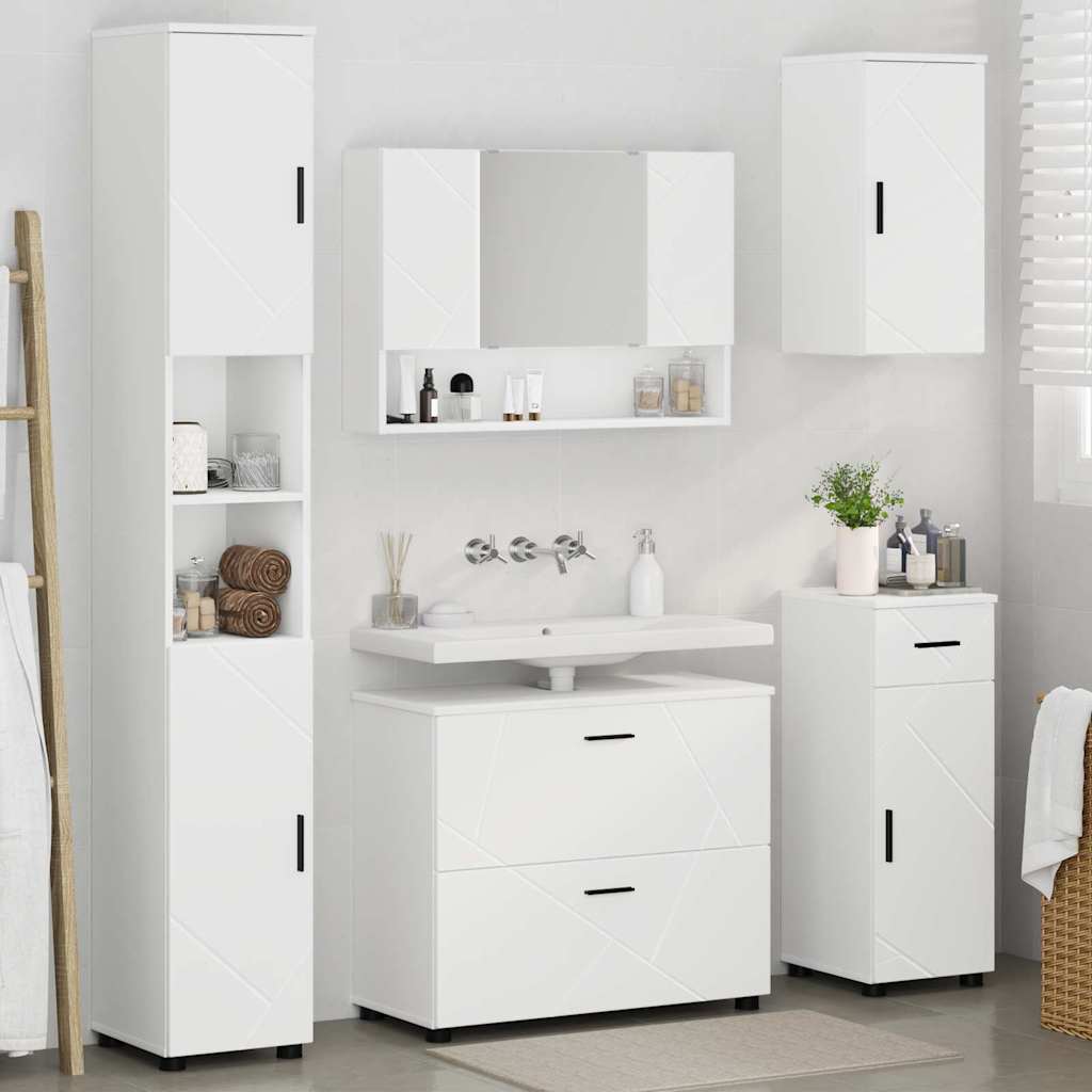 Bathroom Furniture Set With Drawer 5 Pcs 30 X 35 X 192 Cm
