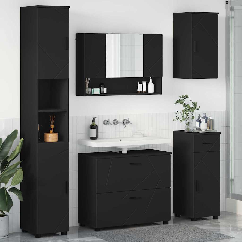 Bathroom Furniture Set With Drawer 5 Pcs 30 X 35 X 192 Cm
