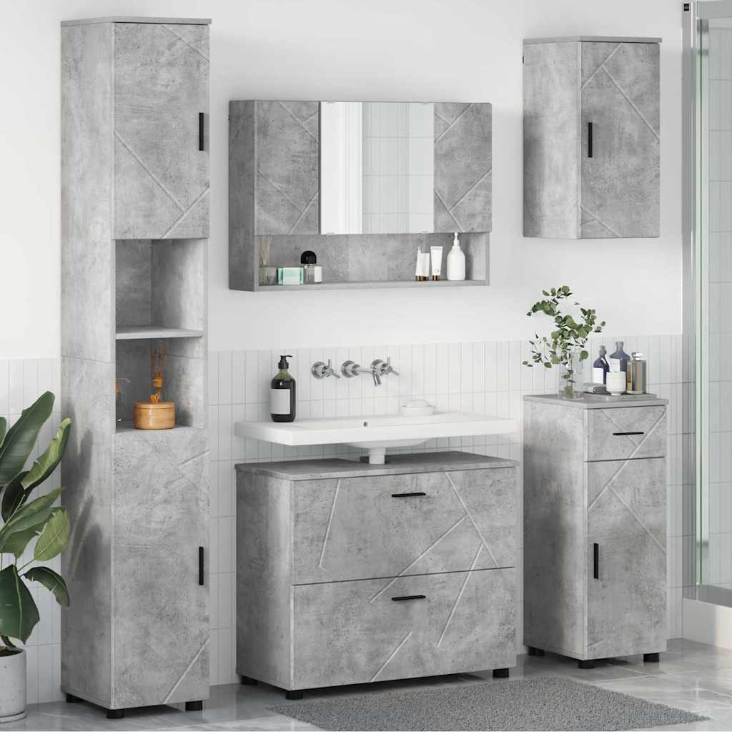 Bathroom Furniture Set With Drawer 5 Pcs 30 X 35 X 192 Cm