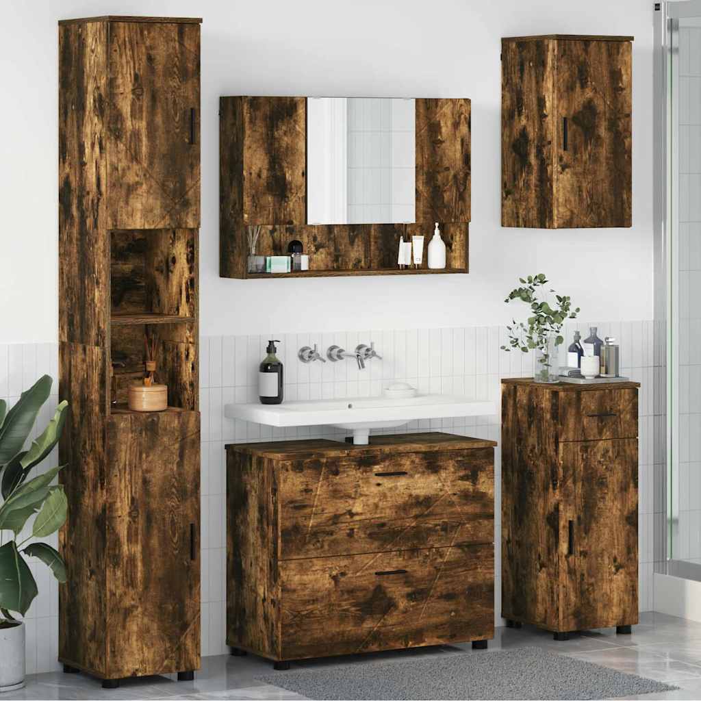 Bathroom Furniture Set With Drawer 5 Pcs 30 X 35 X 192 Cm