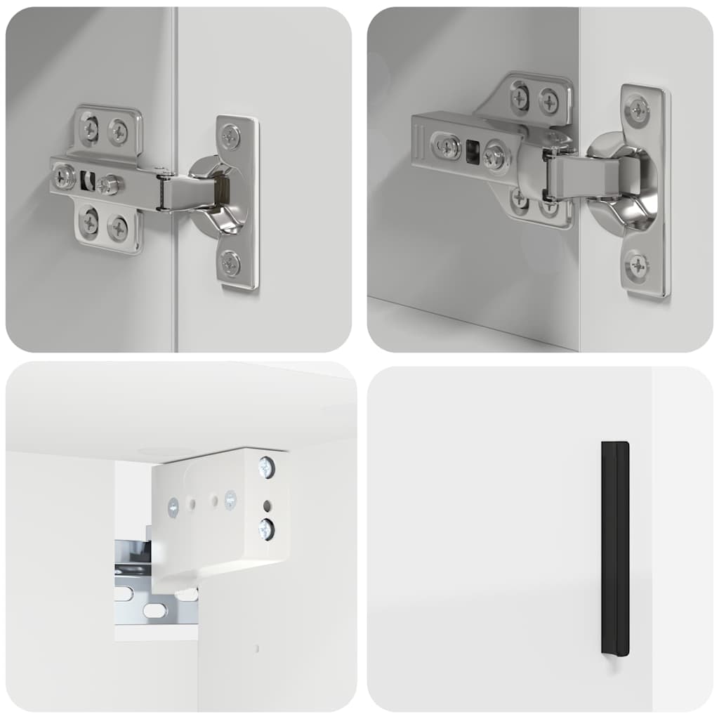 Bathroom Furniture Set With Drawer 4 Pcs 30 X 35 X 192 Cm