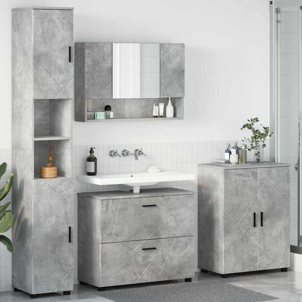 Bathroom Furniture Set With Drawer 4 Pcs 30 X 35 X 192 Cm