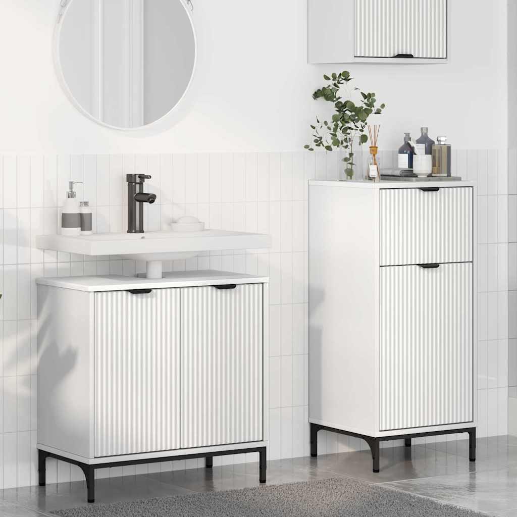 Bathroom Furniture Set With Shelf 2 Pcs 39.5 X 36 X 88 Cm