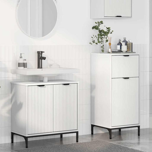 Bathroom Furniture Set With Shelf 2 Pcs 39.5 X 36 X 88 Cm