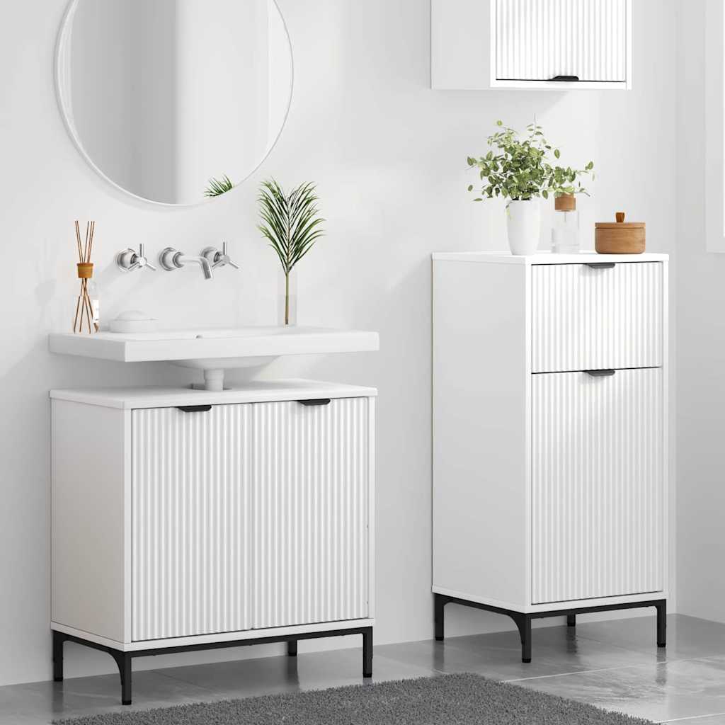 Bathroom Furniture Set With Shelf 2 Pcs 39.5 X 36 X 88 Cm