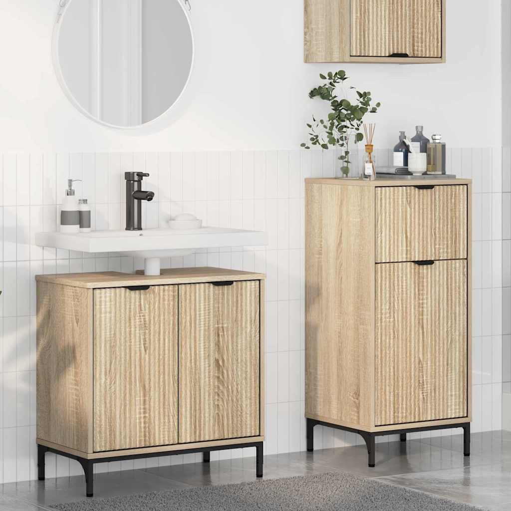 Bathroom Furniture Set With Shelf 2 Pcs 39.5 X 36 X 88 Cm