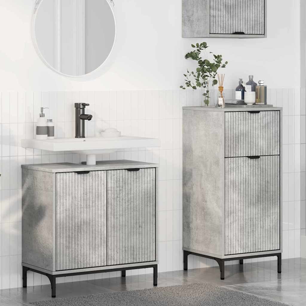 Bathroom Furniture Set With Shelf 2 Pcs 39.5 X 36 X 88 Cm