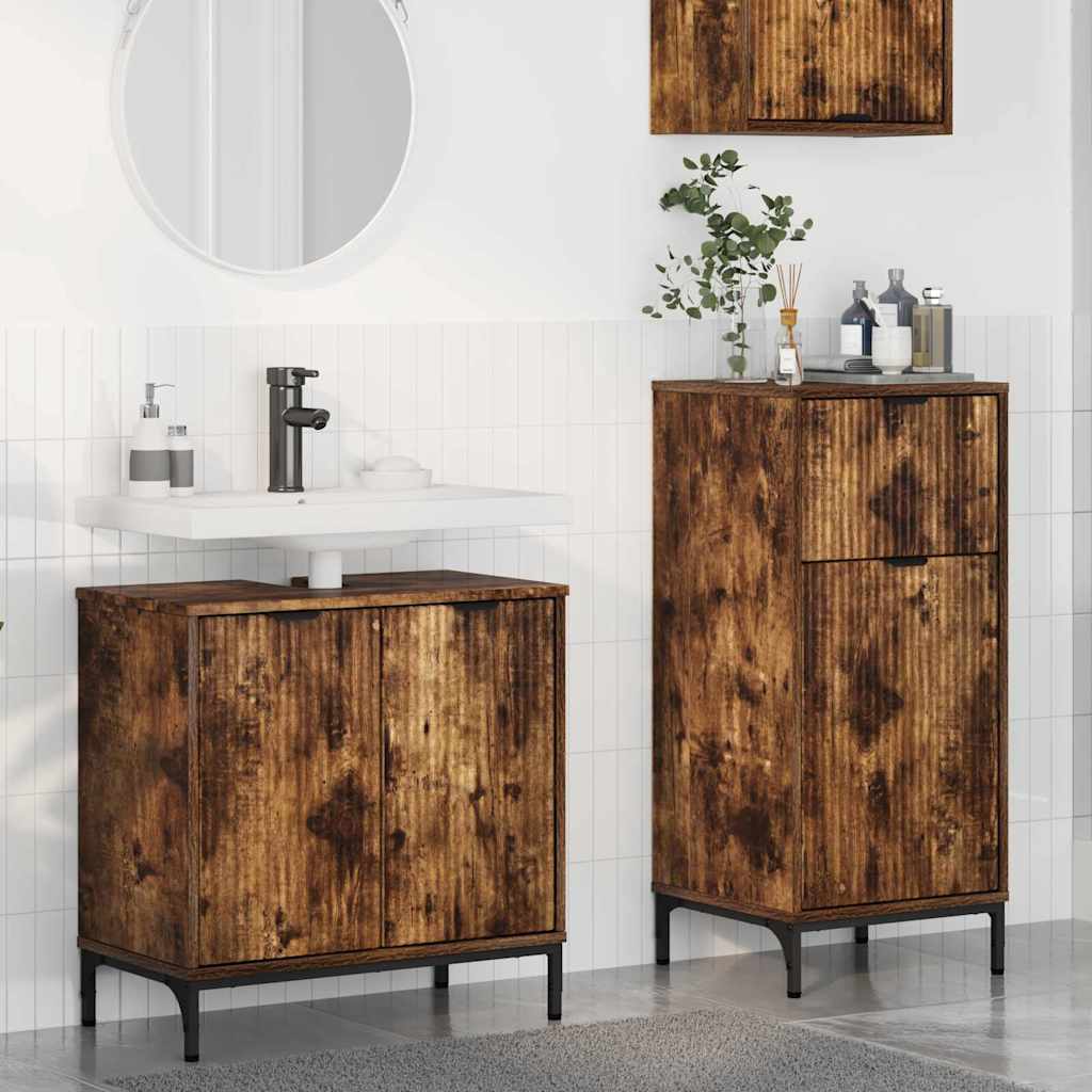 Bathroom Furniture Set With Shelf 2 Pcs 39.5 X 36 X 88 Cm