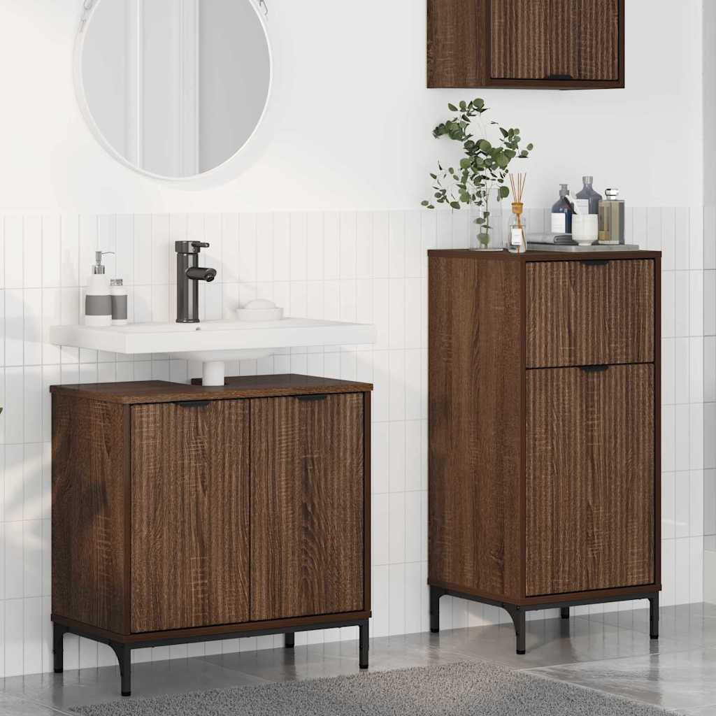 Bathroom Furniture Set With Shelf 2 Pcs 39.5 X 36 X 88 Cm
