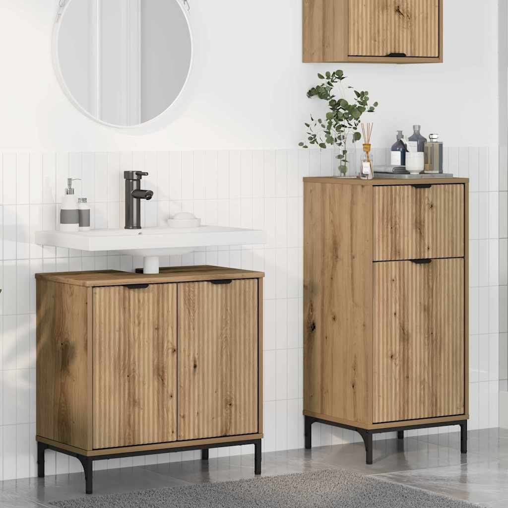 Bathroom Furniture Set With Shelf 2 Pcs 39.5 X 36 X 88 Cm