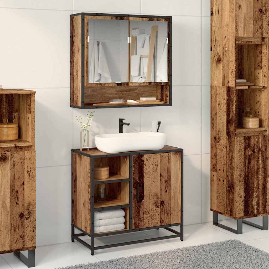 Bathroom Sink Cabinet 65X33X60 Cm Engineered Wood