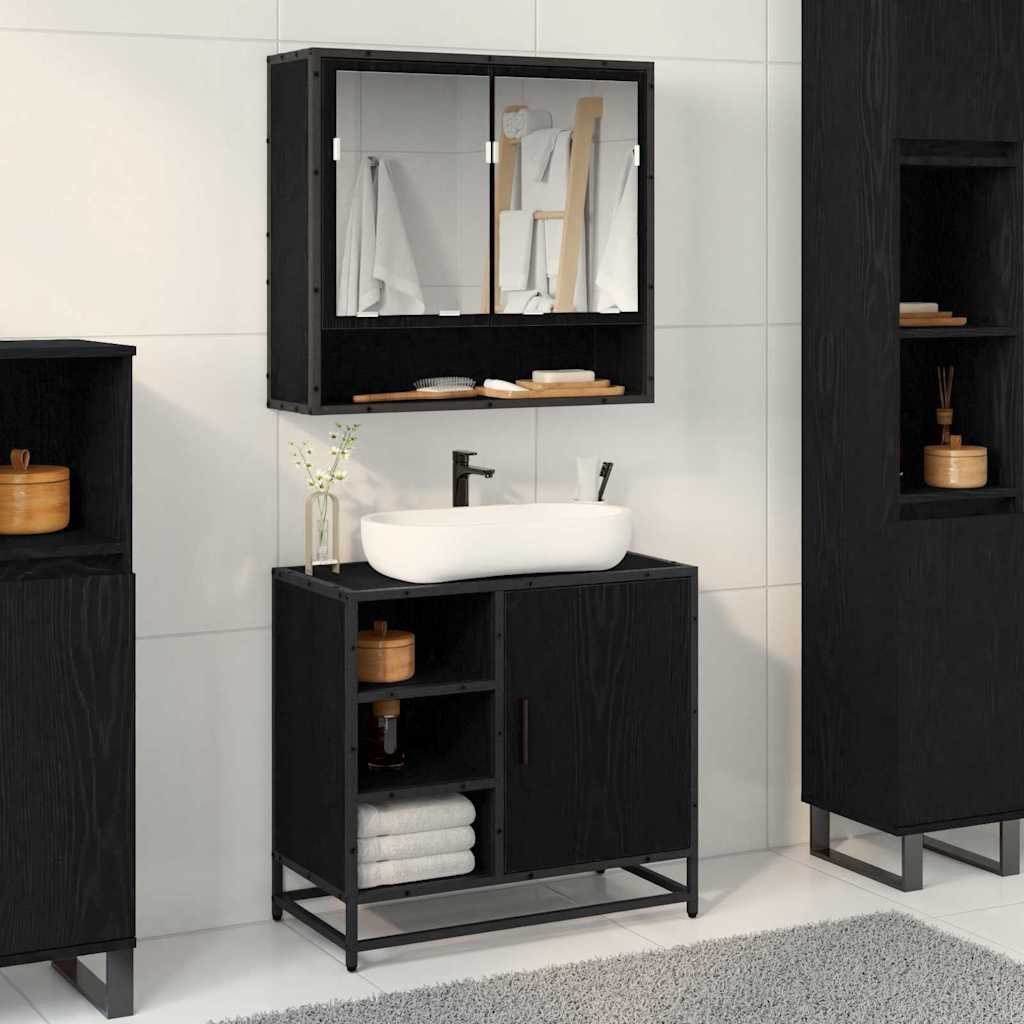Bathroom Sink Cabinet 65X33X60 Cm Engineered Wood