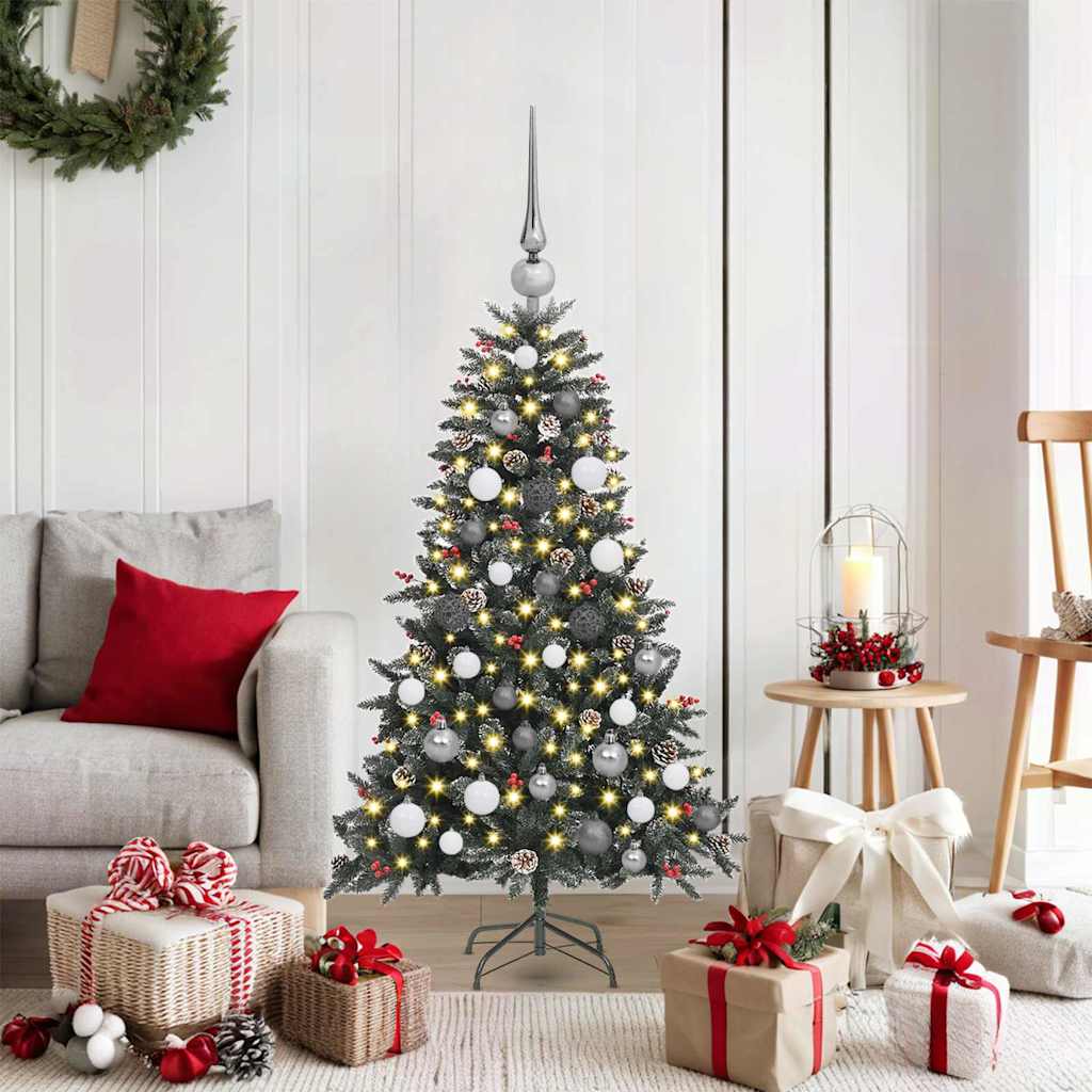 Artificial Christmas Tree With Stand Green Pvc
