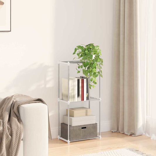 Storage Shelf With Shelf White Aluminium