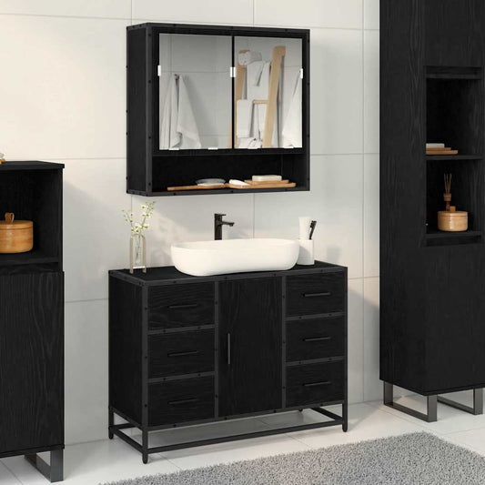 Bathroom Furniture Set 2 Pcs 80 X 33 X 60 Cm