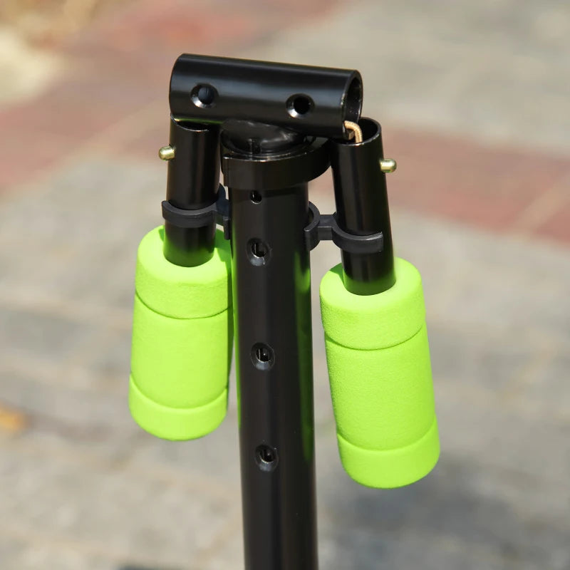 HOMCOM Kids Scooter Foldable Kick Scooter with Adjustable Height Brake for Boys and Girls