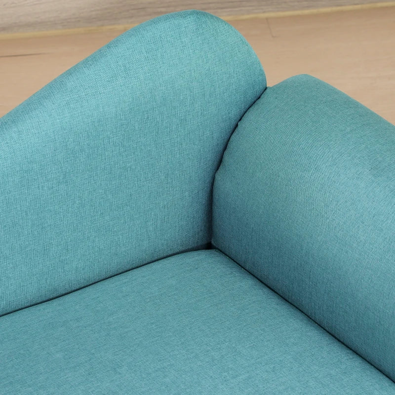 Kids Lounge Seater with Storage Compartment, Light Blue