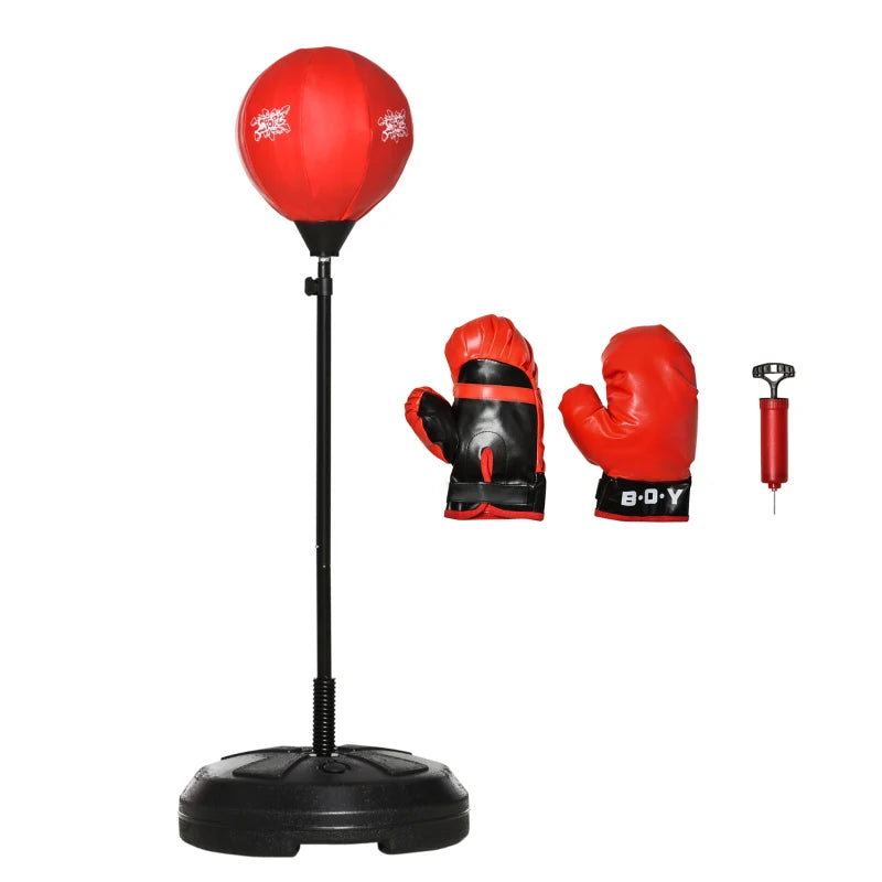 Kids Punching Bag with Stand, Adjustable Height from 122cm to 154cm
