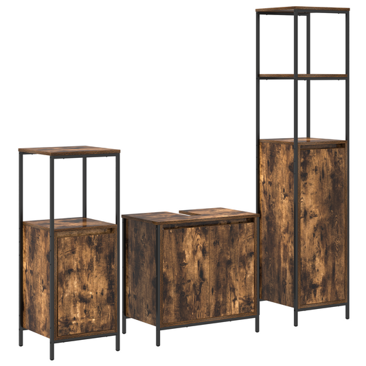 3-Piece Bathroom Furniture Set In - Engineered Wood