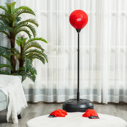 Kids Punching Bag with Stand, Adjustable Height from 122cm to 154cm