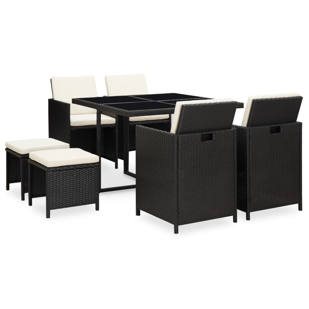 8 Seater Outdoor Rattan Dining Set with Cushions