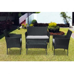 Rattan Garden Furniture set black